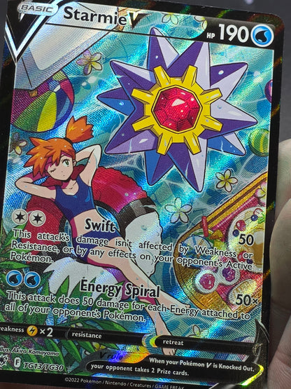Starmie V TG13/TG30 Astral Radiance 2022 Trainer Gallery Holo Pokémon Card NM/M