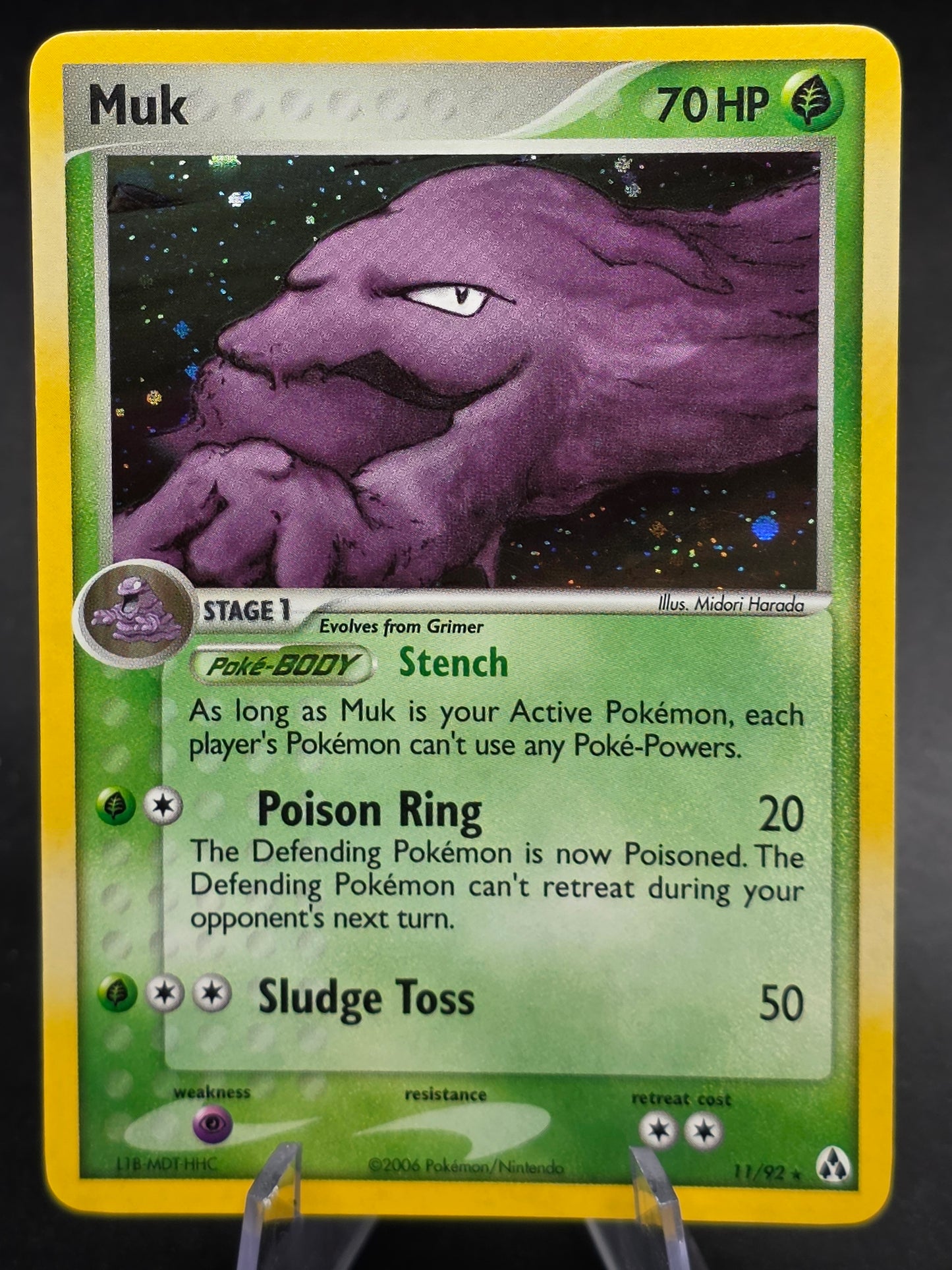 Muk - 11/92 - Pokemon Legend Maker Holo Card LP