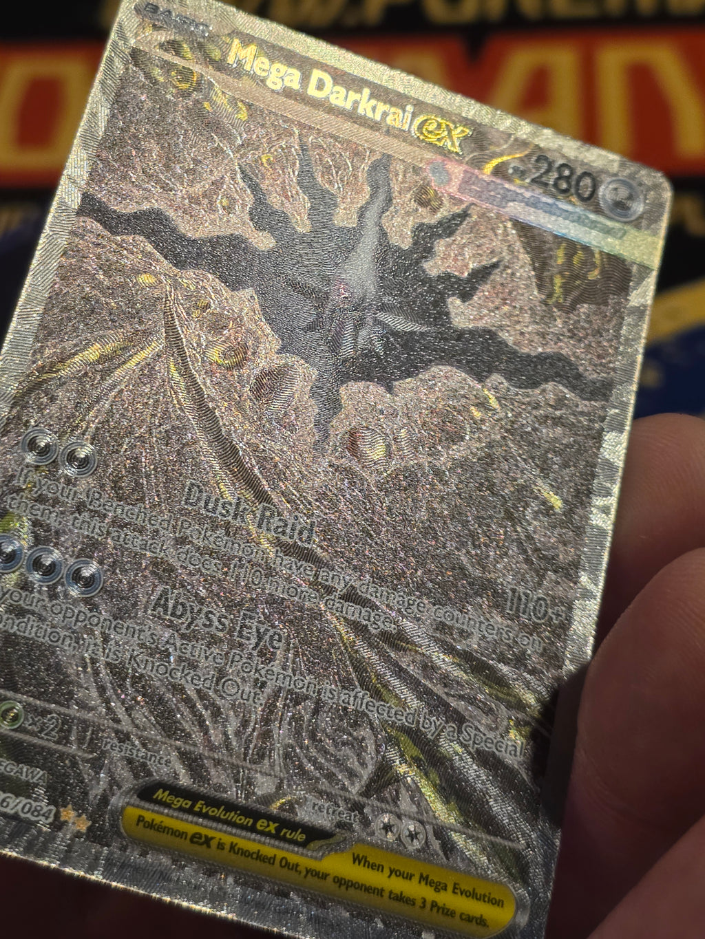 Mega Darkrai ex 116/084 SIR Pitch Black Pokémon TCG English Holo Raw NM