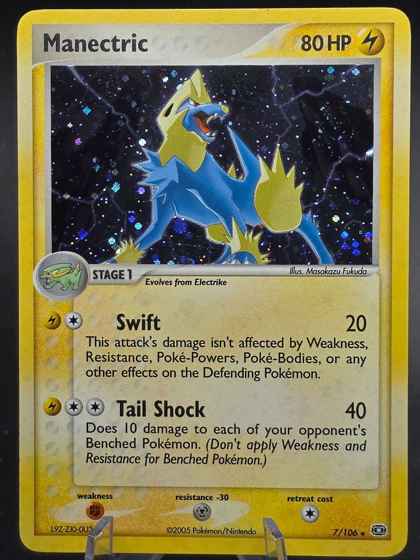 Manectric 7/106 Holo Rare EX Emerald Pokemon