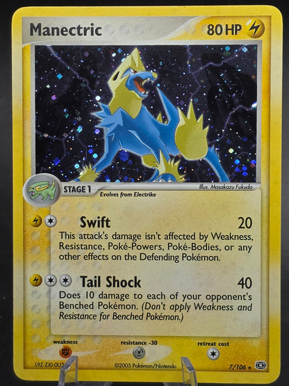 Manectric 7/106 Holo Rare EX Emerald Pokemon