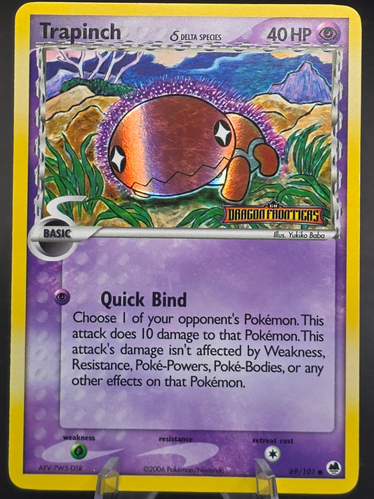Trapinch 69/101 Reverse Holo Common EX Dragon Frontiers Pokemon Card mp