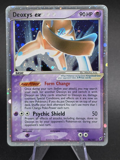Deoxys Ex # 99/107 - Ex Deoxys Holo- 2005- Pokemon TCG Card (Defense) - M/NM