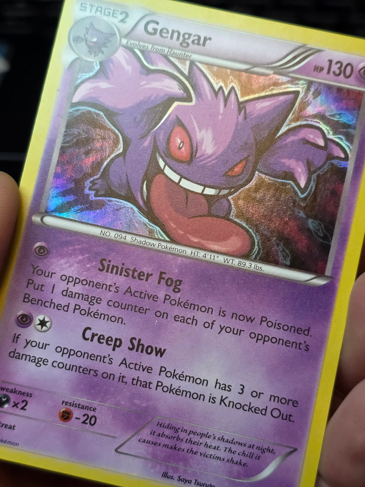 GENGAR 60/162 HOLO R BREAKTHROUGH POKEMON NM/M