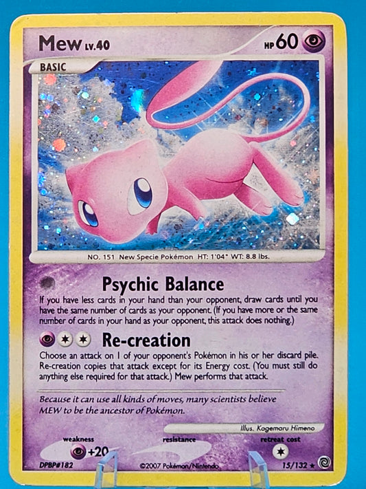 Mew 15/132 DP Secret Wonders Holo Rare Vintage Pokemon Card LP