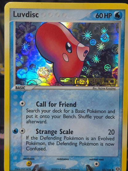 Pokemon Luvdisc Reverse Holo - EX Emerald - 53/106 LP