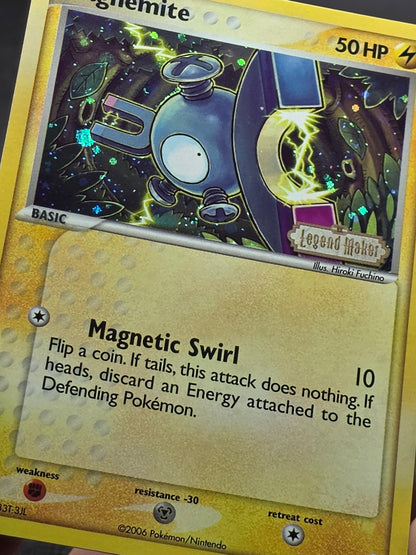 Magnemite 59/92 Ex Legend Maker Stamped Holo Foil Pokémon Card NM