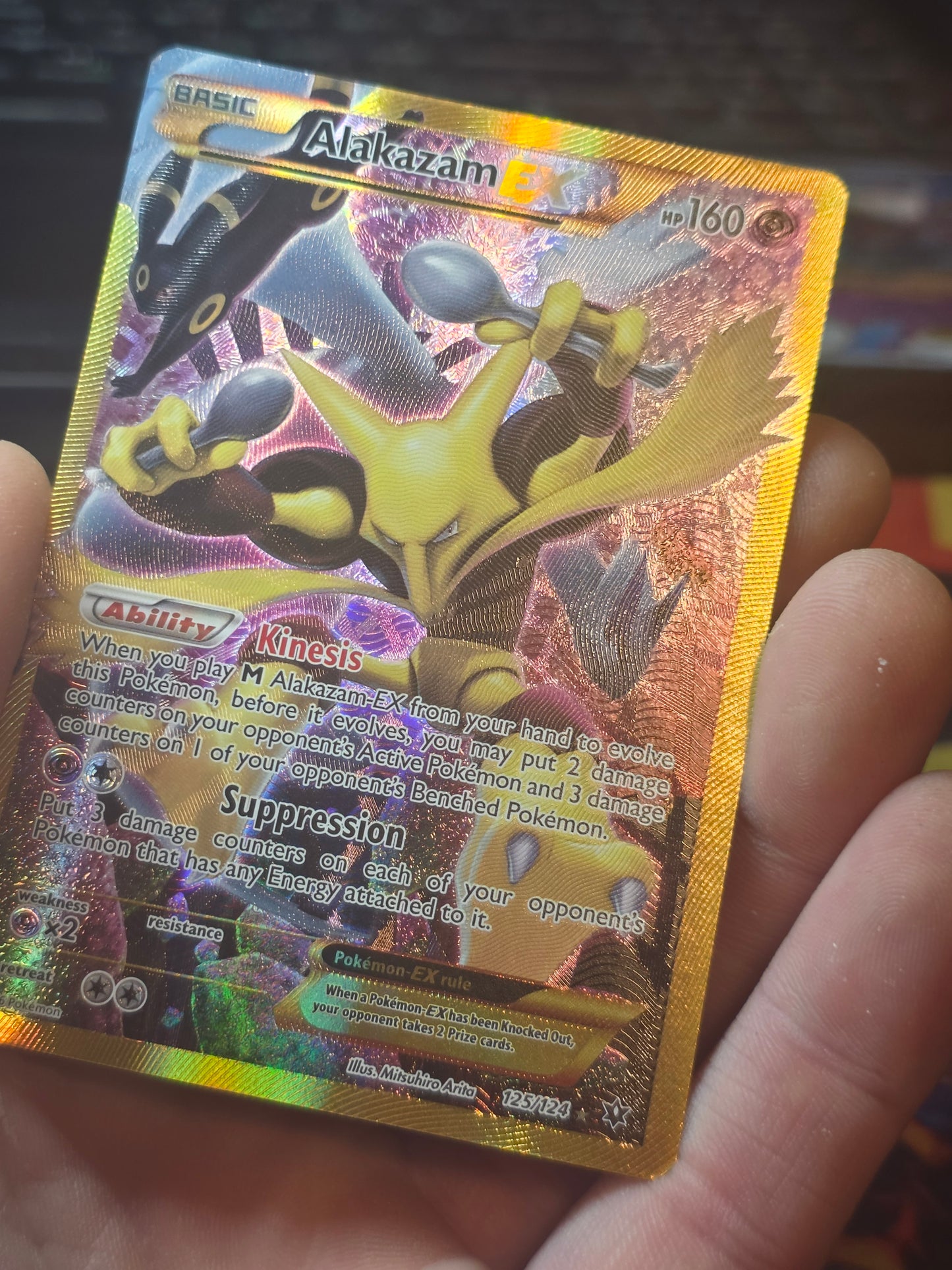 Alakazam EX (Secret) 125/124 XY - Fates Collide LP/LP Pokemon