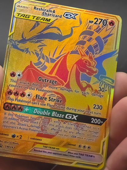 Reshiram & Charizard GX Holo Promo SM Promos SM247 NM