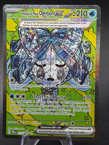 Wellspring Mask Ogerpon ex - 152/131 - Prismatic Evolutions - NM - Pokemon