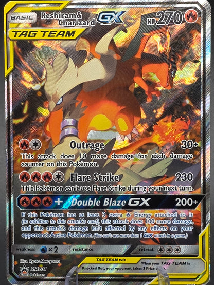 Reshiram & Charizard GX SM201 Sm Holo MP