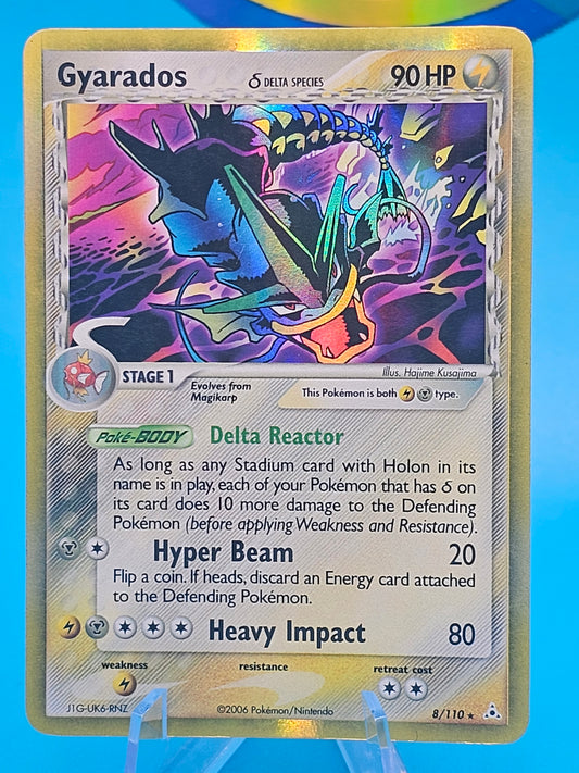 Gyarados (Delta Species) 8/110 Holon Phantoms Holo RARE Pokemon Light Play