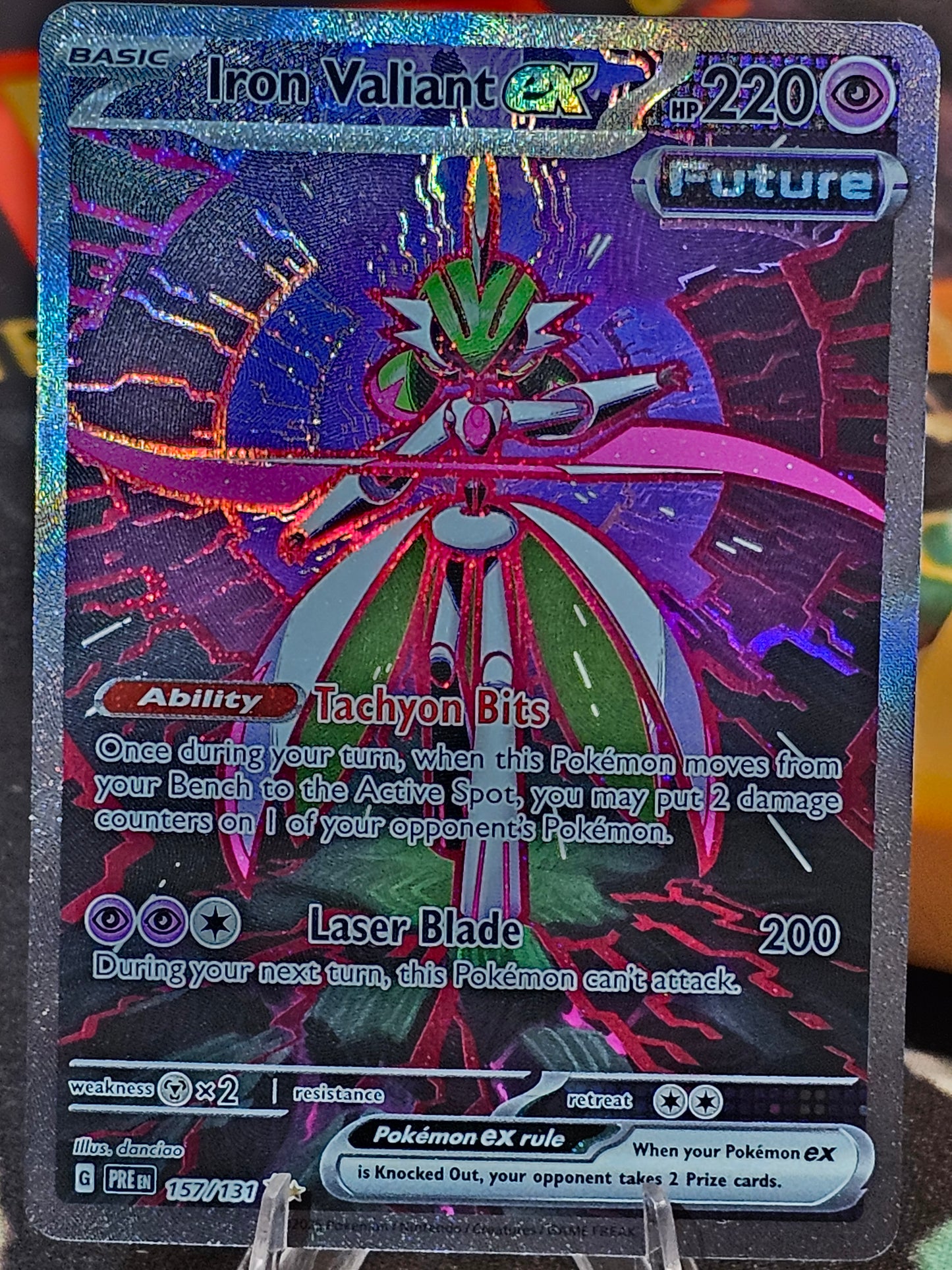 Iron Valiant ex - Special Illustration Rare Prismatic Evolutions 157/131