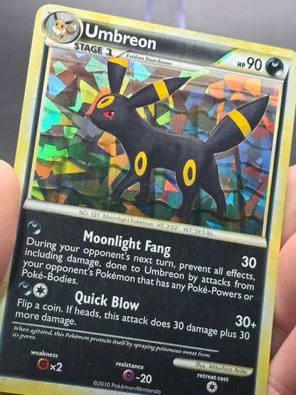 Umbreon 10/90 Undaunted Cracked Ice Holo Rare Pokemon TCG LP