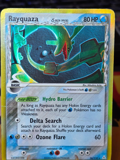 Rayquaza - (Delta Species) 16/110 Holon Phantoms Holo Ultra Rare Pokemon TCG dmg
