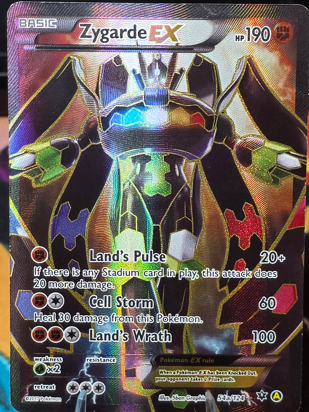 2017 Pokémon TCG Zygarde EX 54a/124