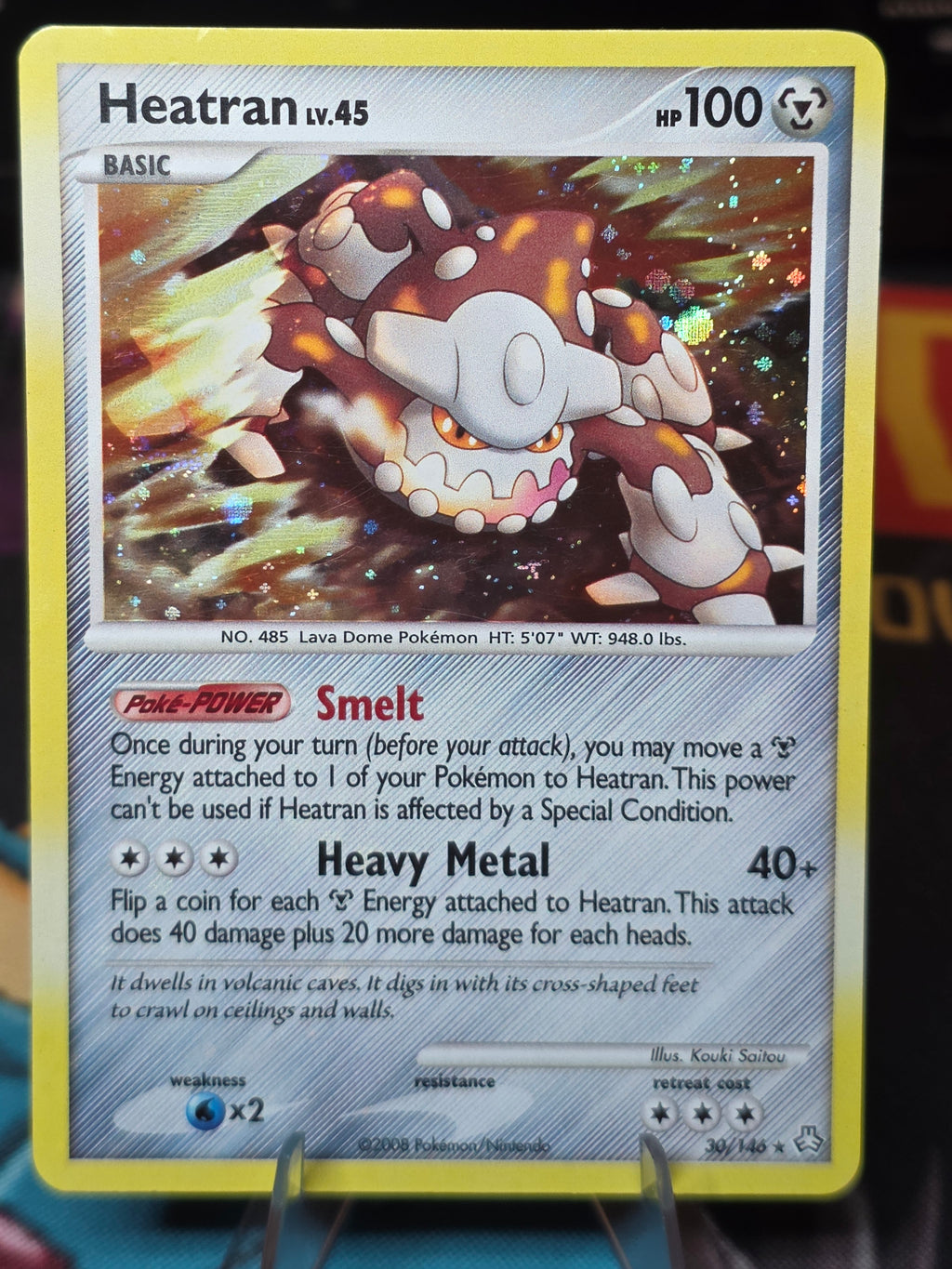 Heatran 30/146 Legends Awakened Holo Rare Pokemon Card
