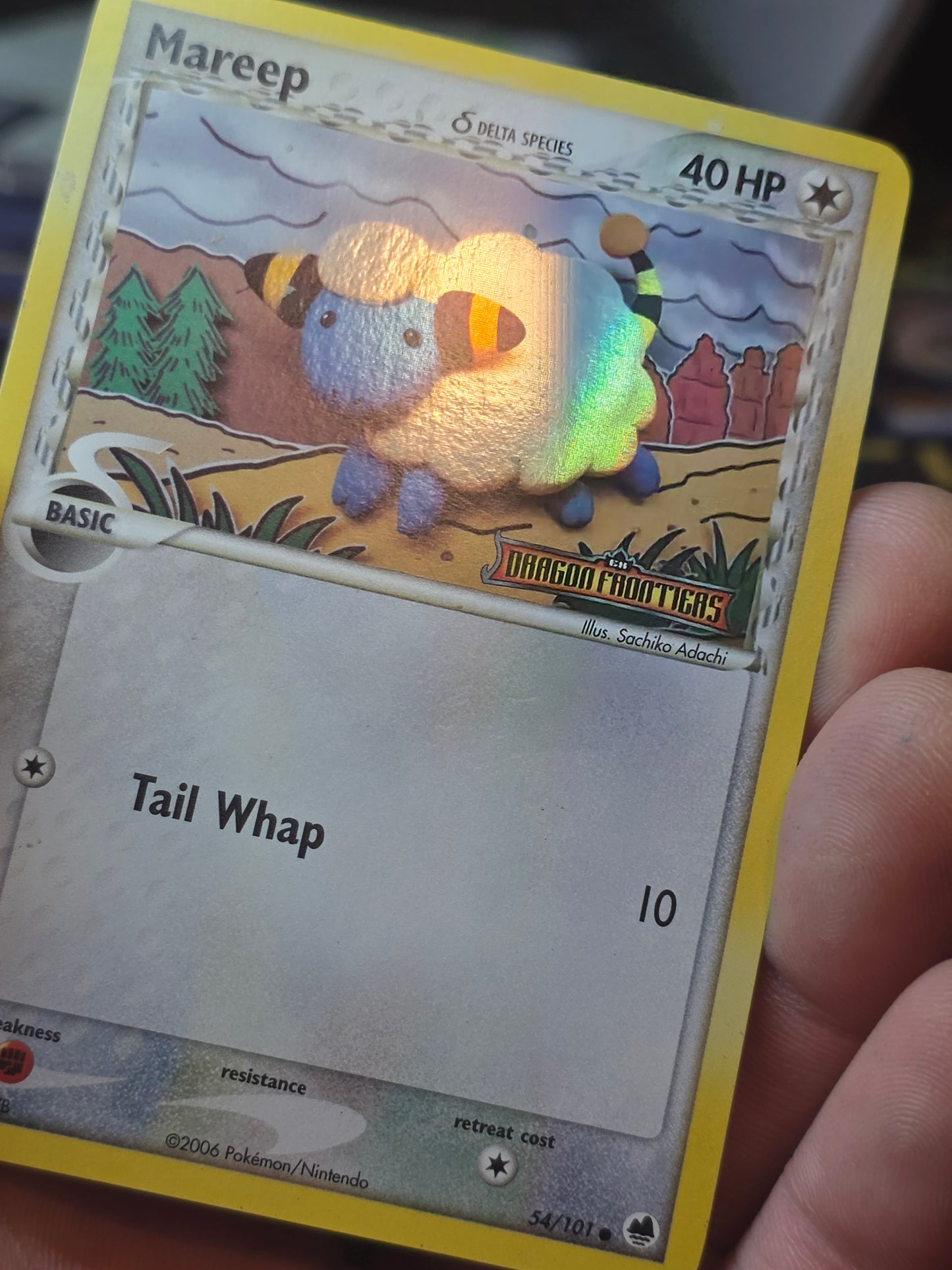 Mareep (Delta Species) 54/101 Dragon Frontiers Reverse Holo