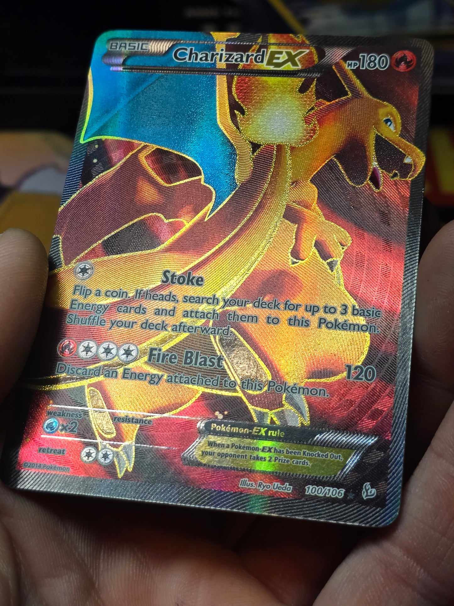 Charizard EX - 100/106 - Pokemon Flashfire XY Full Art Ultra Rare Card
