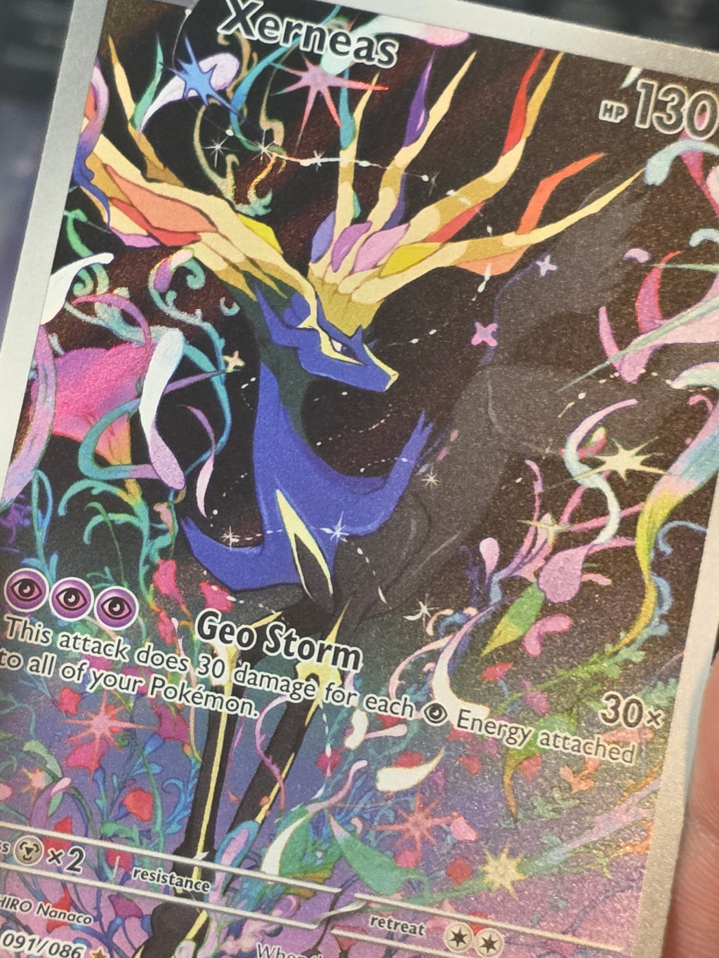 Xerneas 091/086 Illustration Rare – Chaos Rising – Pokémon TCG Mint