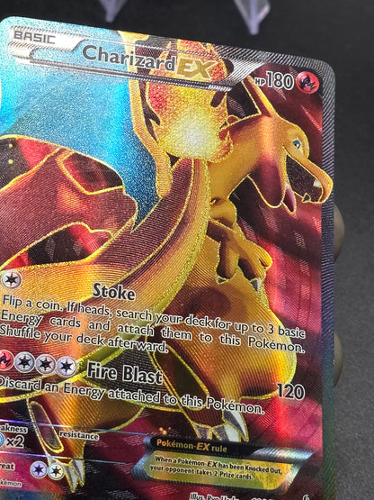Charizard EX 100 Full Art 100/106 Flashfire Holo 2014Pokemon 100/106 LP+