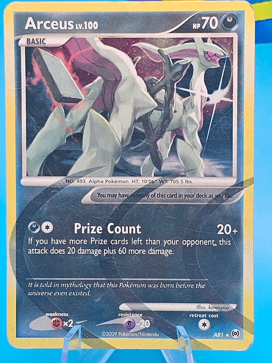 Arceus AR1 Arceus Holo Pokemon Card LP/MP #AR1