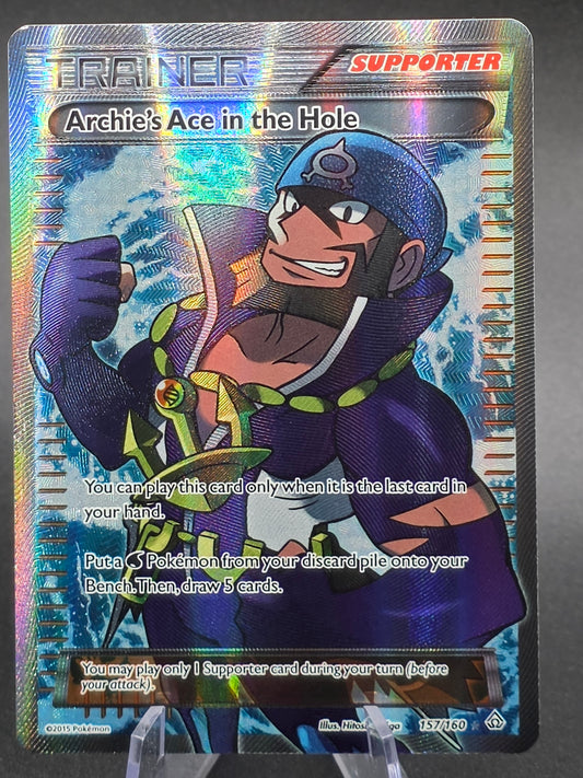 Archie's Ace in the Hole PSA 8 #157 Primal Clash Full Art LP
