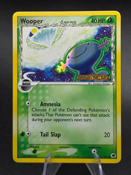 WOOPER (Delta Species) 71/101-Ex DRAGON FRONTIERS POKEMON-REV HOLO-STAMPED