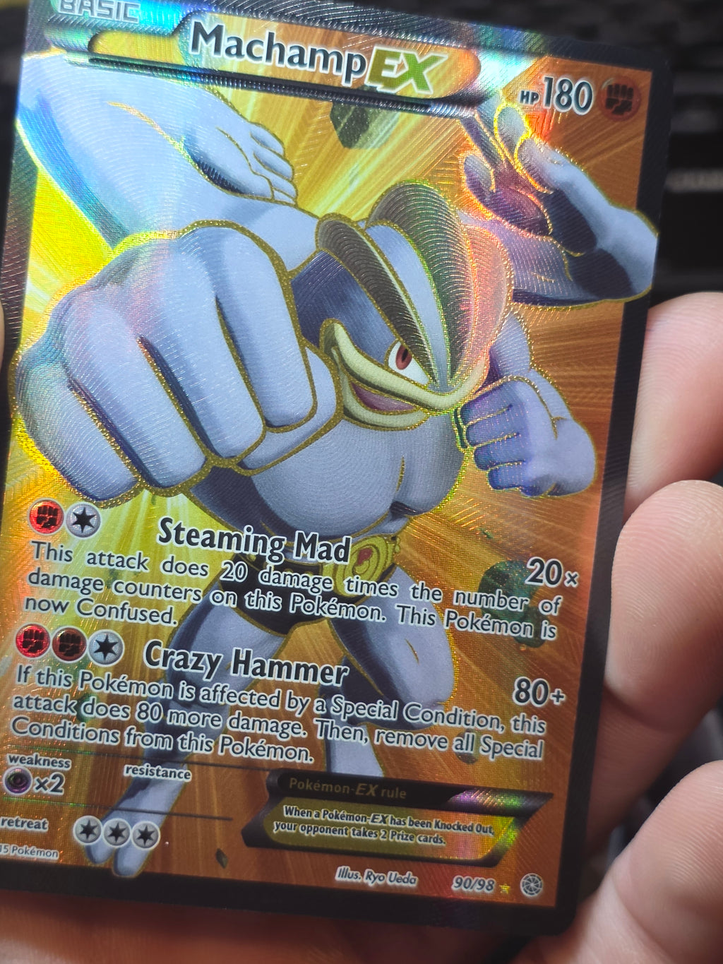 Machamp EX 90/98 - XY Ancient Origins Full Art Holo Ultra Rare