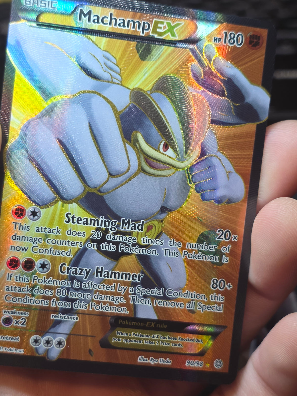 Machamp EX 90/98 - XY Ancient Origins Full Art Holo Ultra Rare