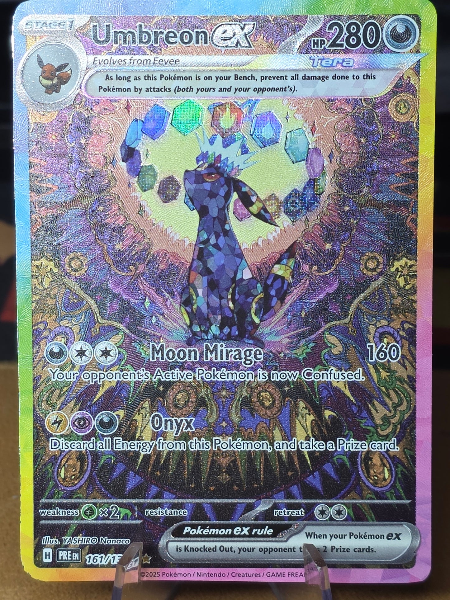 UMBREON SIR GRAIL card Prismatic Evolutions Lp