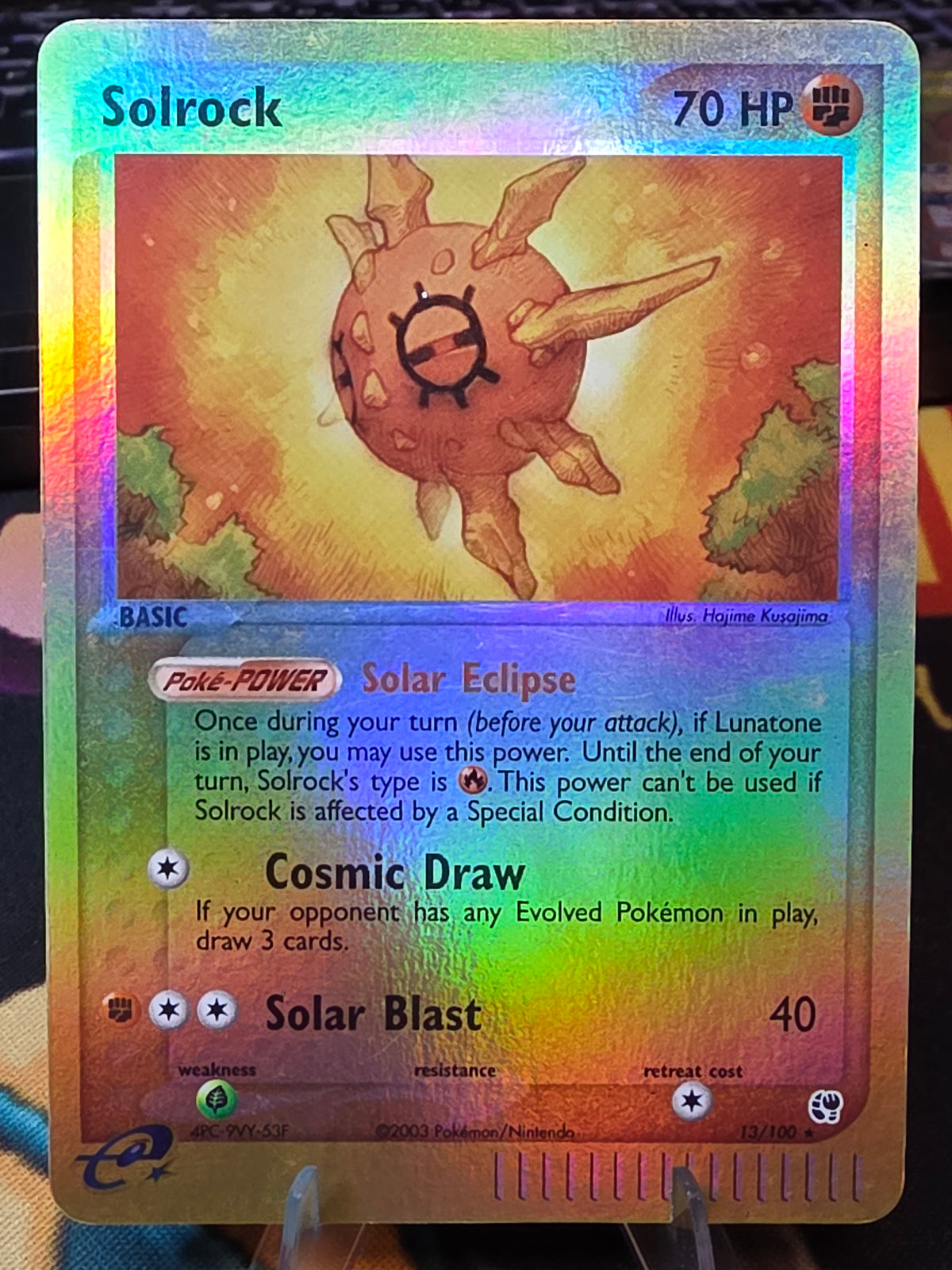 Solrock EX Sandstorm revere Holo Rare 13