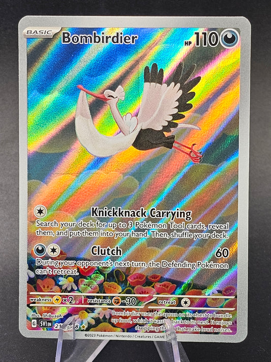 Bombirdier 219/198 Pokémon Scarlet and Violet Full Art Illustration Rare NM