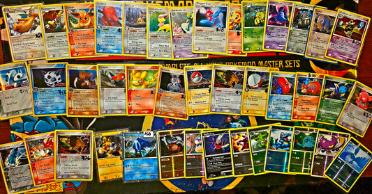 LOT of 50 Holo and Rh stamped mid era cards all in good shape