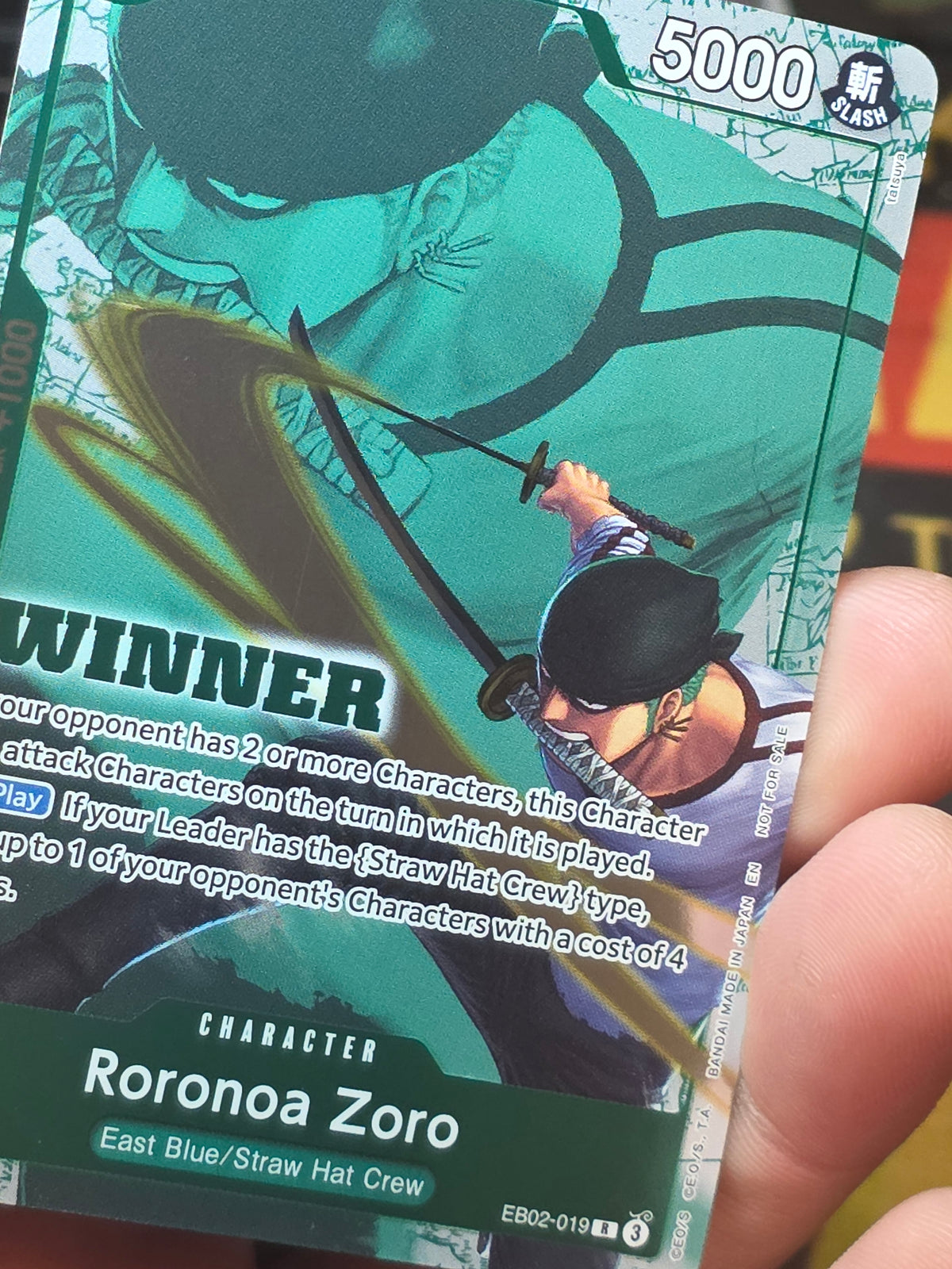 Roronoa Zoro EB02-019 Foil Winner Pack 2025 Vol. 3 One Piece Card