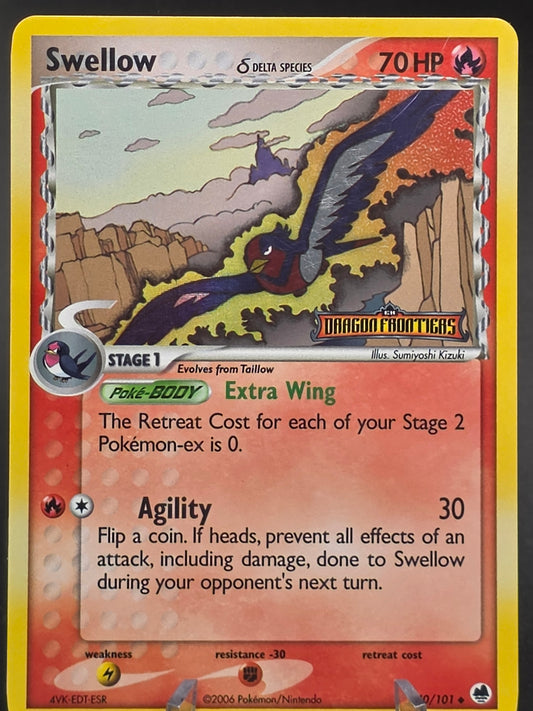 Pokémon - Swellow (Delta Species) EX Dragon Frontiers 40/101 Holo Stamped