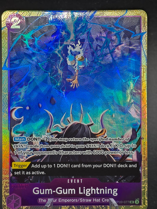 One Piece Gum-Gum Lightning OP09-077 Premium Best Selection Vol 4 English NM