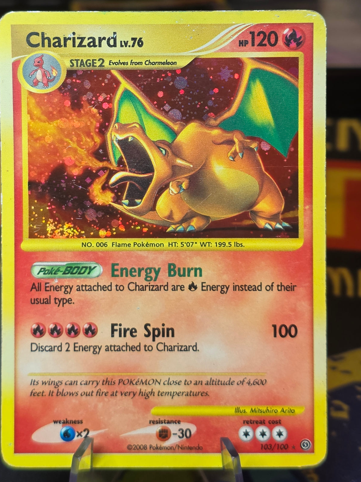 Charizard-Holo Pokemon Diamond & Pearl Stormfront