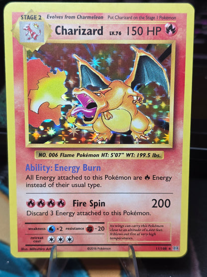 Charizard 11/108 Holo XY Evolutions Pokemon Card lp