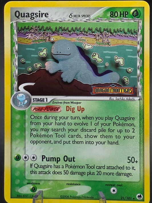 Quagsire Delta Species 21/101 Dragon Frontiers Reverse Holo NM