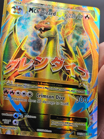 M Charizard EX Full Art Rare Evolutions 101/108, NM Pokemon Card 101/108