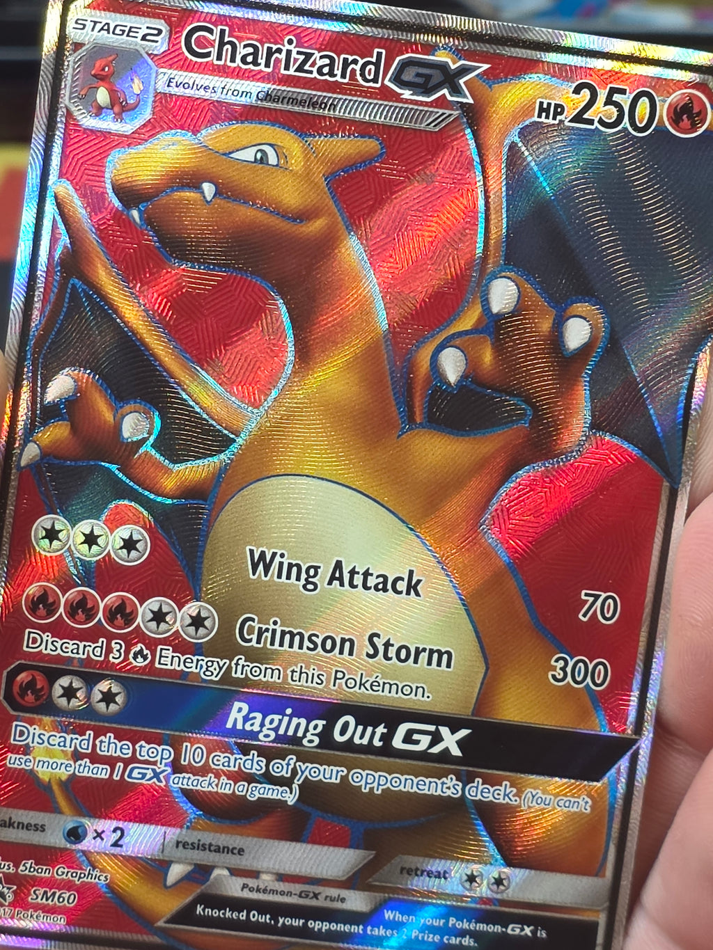 Charizard GX - SM60 Holo Promo Sun & Moon Promo Pokemon