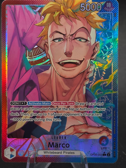 Marco (Alt Art) OP08-002 English Two Legends - One Piece Card - NM