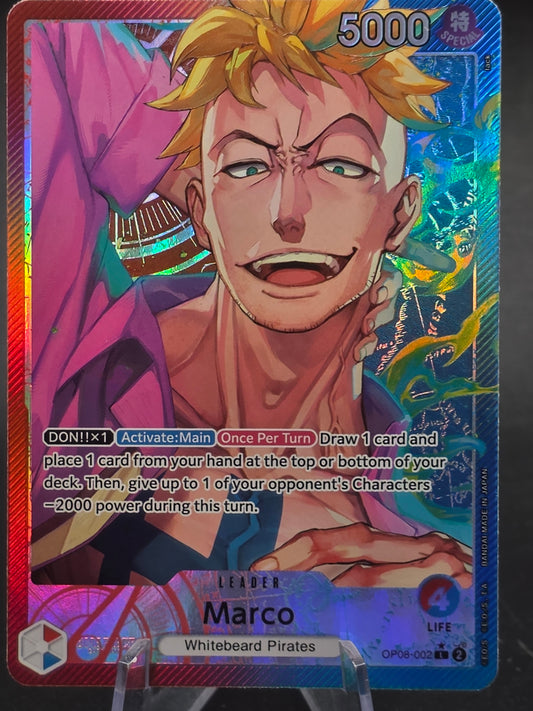 Marco (Alt Art) OP08-002 English Two Legends - One Piece Card - NM