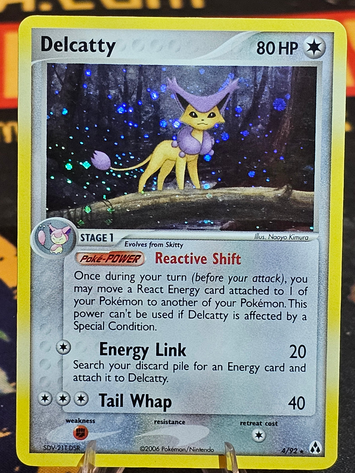 Delcatty - 4/92 - Pokemon Legend Maker Holo Card NM