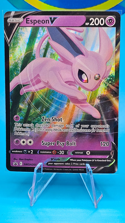 Espeon V SWSH201 Black Star Promo Pokemon Sword & Shield #SWSH201n