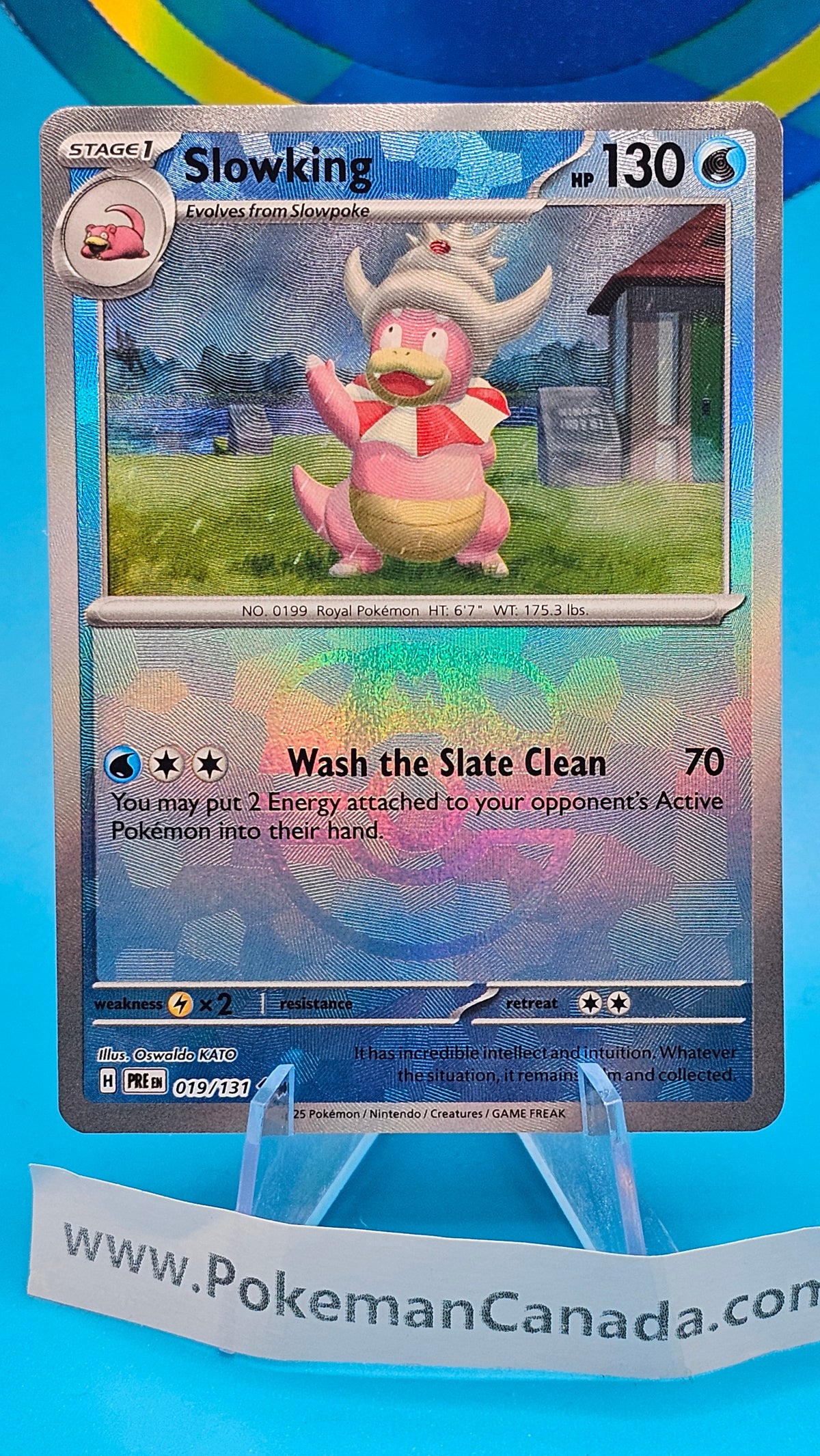 Slowking 019/131 Prismatic Evolutions - Master Ball Holo Pokémon Card
