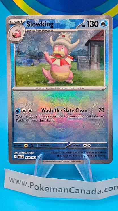 Slowking 019/131 Prismatic Evolutions - Master Ball Holo Pokémon Card