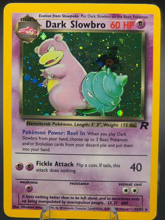Pokemon Dark Slowbro 12/82 Team Rocket Holo LP