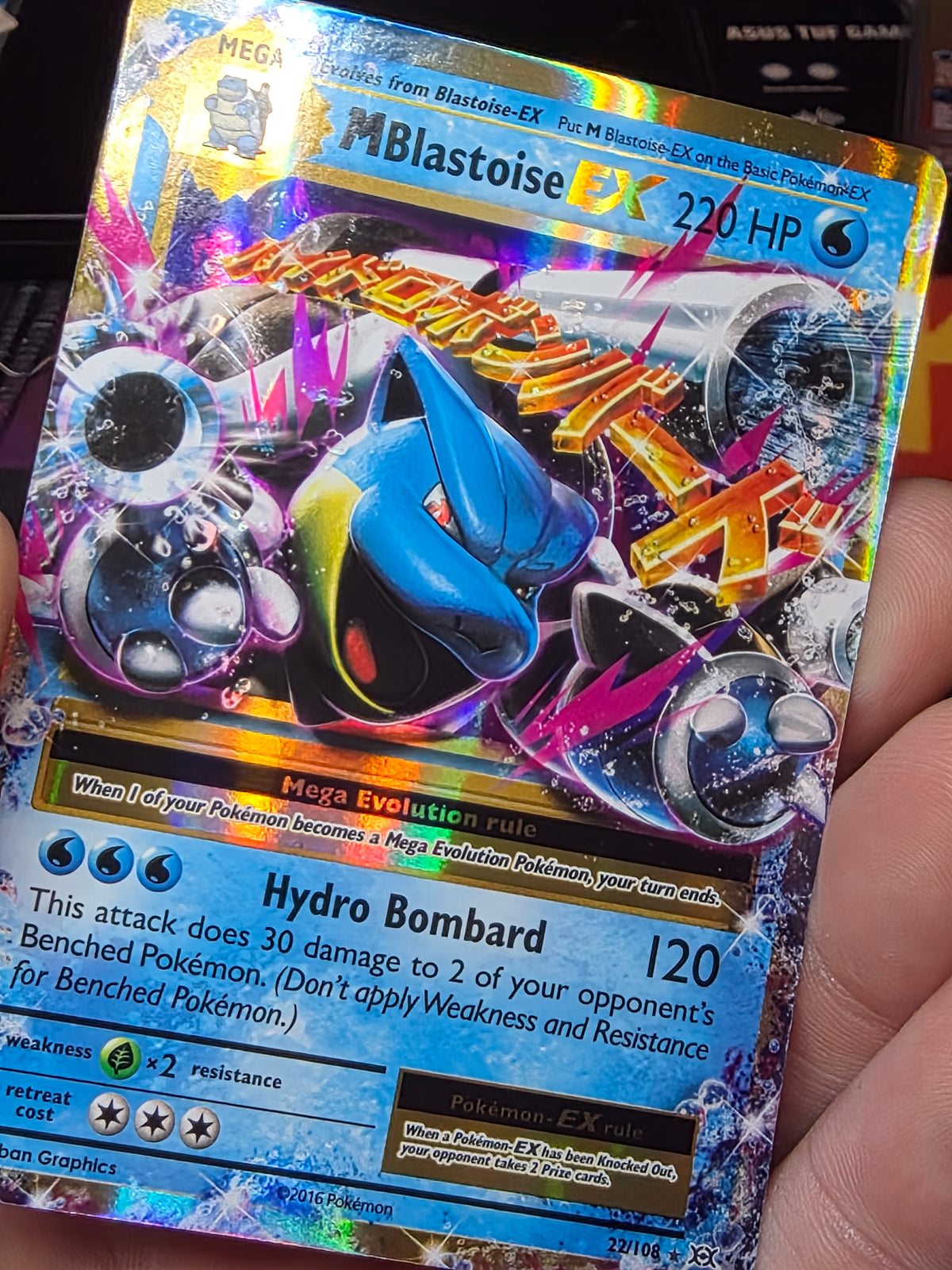 M Blastoise EX - 22/108 XY - Evolutions - Ultra Rare